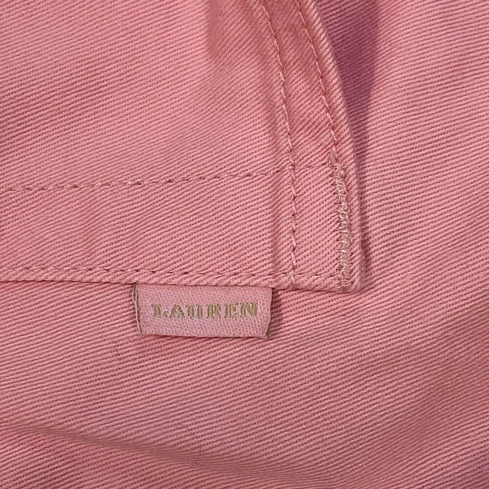 Ralph Lauren Pink Cotton Stretch Skirt Women’s Size 6 Preppy Casual Resort Golf - Picture 6 of 13